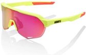 100% S2 Matte Washed Out Neon Yellow/ Purple Multilayer Mirror & Clear lens - 61003-262-01