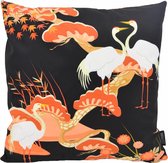 Kraanvogel #4 / Crane Birds Kussenhoes | Katoen / Polyester | 45 x 45 cm