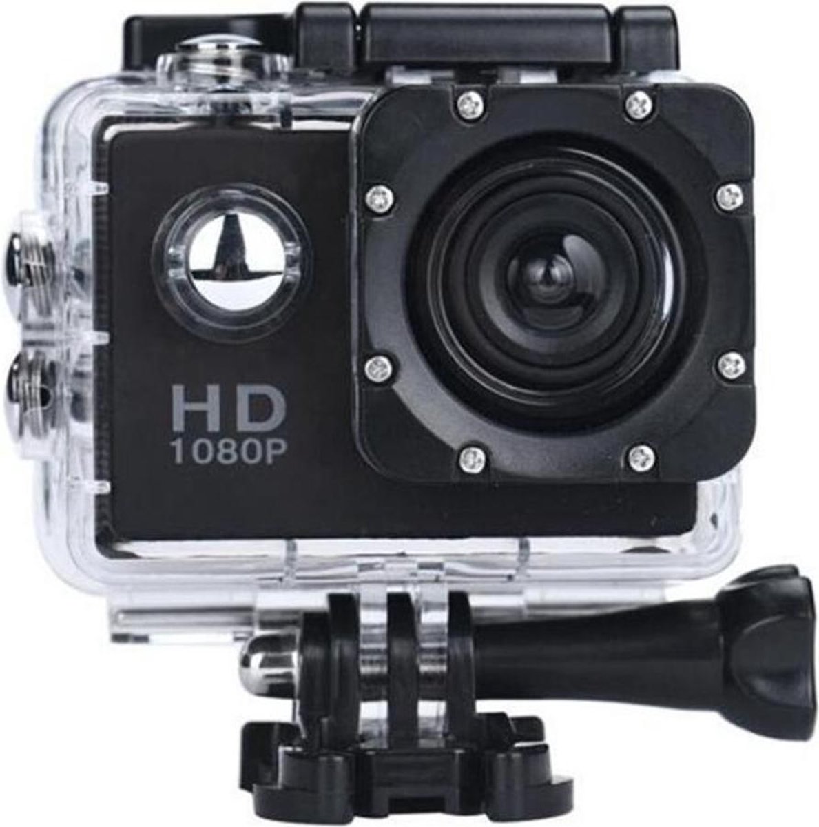 DrPhone Action Cam - 1080P - Full HD - Étanche - Objectif grand angle 140°  - Zwart