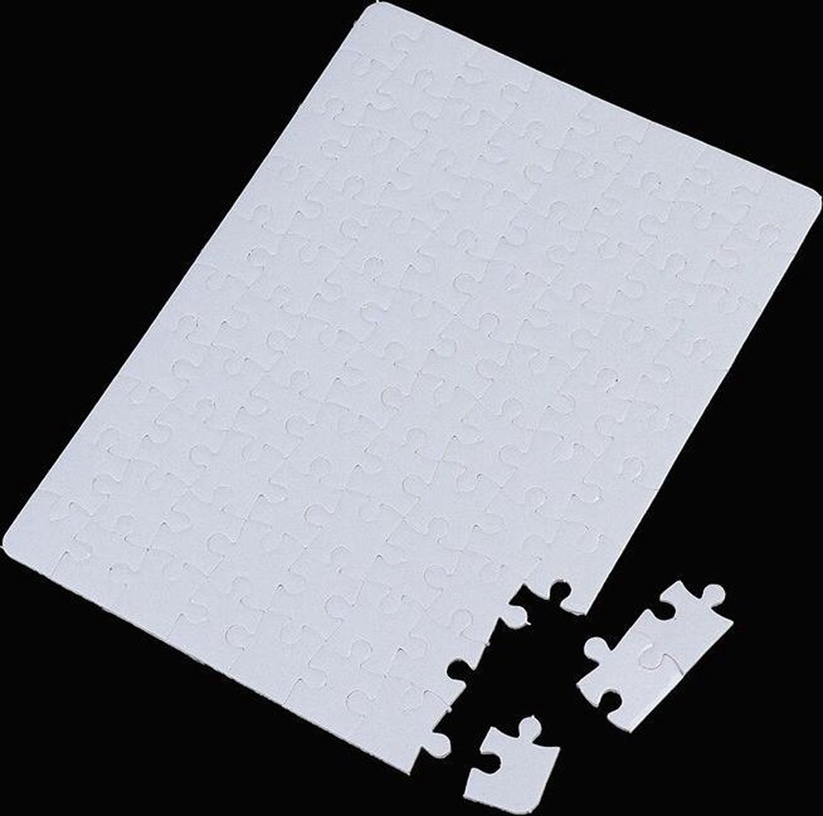 Houten puzzel blanco met 20 stukjes, ca. 40 x 29 cm - Om zelf te ontwerpen en te beschilderen - Lege puzzel gemaakt van gelamineerd hout, incl. puzzelsjabloon