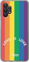 6F hoesje - geschikt voor Samsung Galaxy A32 5G -  Transparant TPU Case - #LGBT - Love Is Love #ffffff