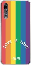 6F hoesje - geschikt voor Huawei P20 Pro -  Transparant TPU Case - #LGBT - Love Is Love #ffffff