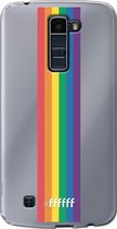 6F hoesje - geschikt voor LG K10 (2016) -  Transparant TPU Case - #LGBT - Vertical #ffffff