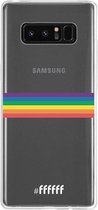 6F hoesje - geschikt voor Samsung Galaxy Note 8 -  Transparant TPU Case - #LGBT - Horizontal #ffffff