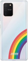 6F hoesje - geschikt voor Samsung Galaxy S10 Lite -  Transparant TPU Case - #LGBT - Rainbow #ffffff