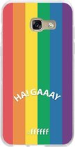 Samsung Galaxy A3 (2017) Hoesje Transparant TPU Case - #LGBT - Ha! Gaaay #ffffff