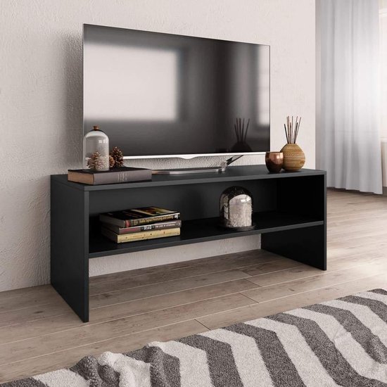 Medina Tv-meubel 100x40x40 cm spaanplaat zwart