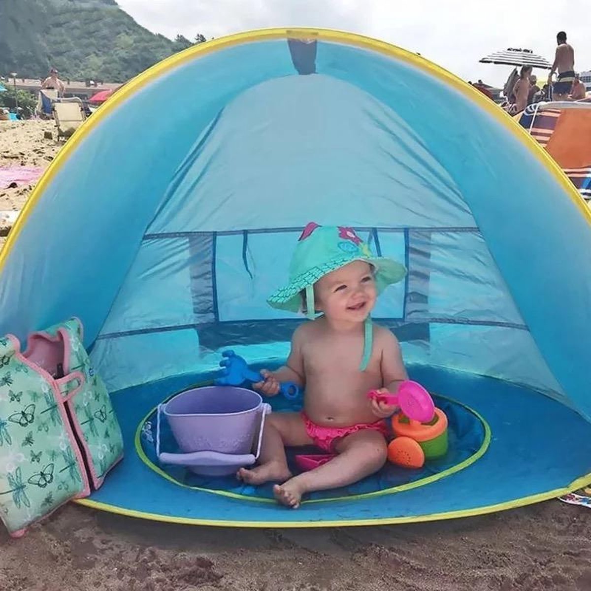 volume Inheems Canada Baby Strand Tent Met Zwembad - Waterproof - Uv-bescherming - Peuters en  baby's -... | bol.com
