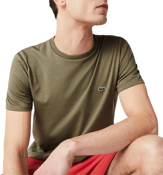 Lacoste - T-Shirt Overview Groen - Heren - Maat S - Regular-fit