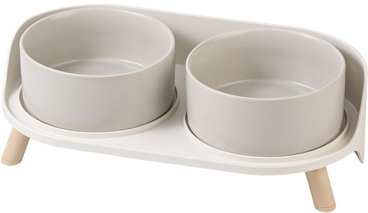 Core® Voerbak Hond met Standaard - Voerbak Hond - Hondenvoerbak - Grijs - ‎37cm x 15cm x 11cm