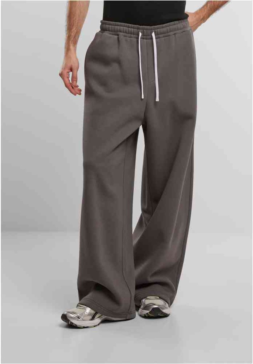 Urban Classics Fluffy Wide Leg Heren joggingbroek S Grijs