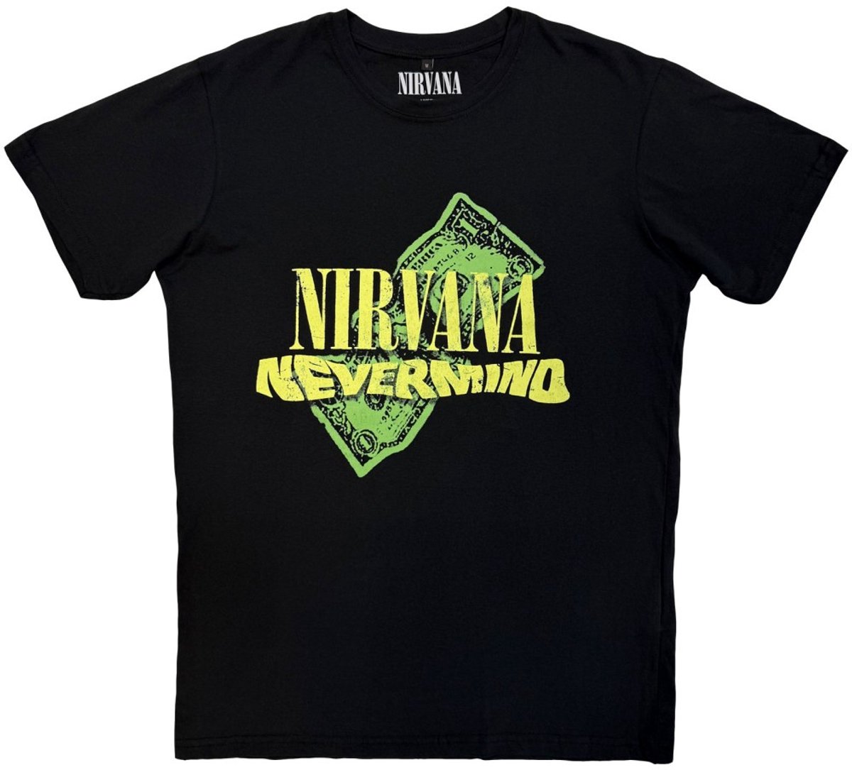 Nirvana - Nevermind Dollar Heren Tshirt - L - Zwart