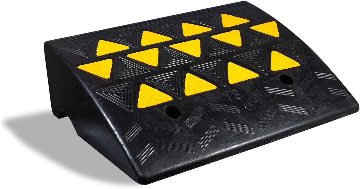 Zware Rubberen Drempelhelling 15cm - Antislip voor Rolstoel, Scooter en Auto