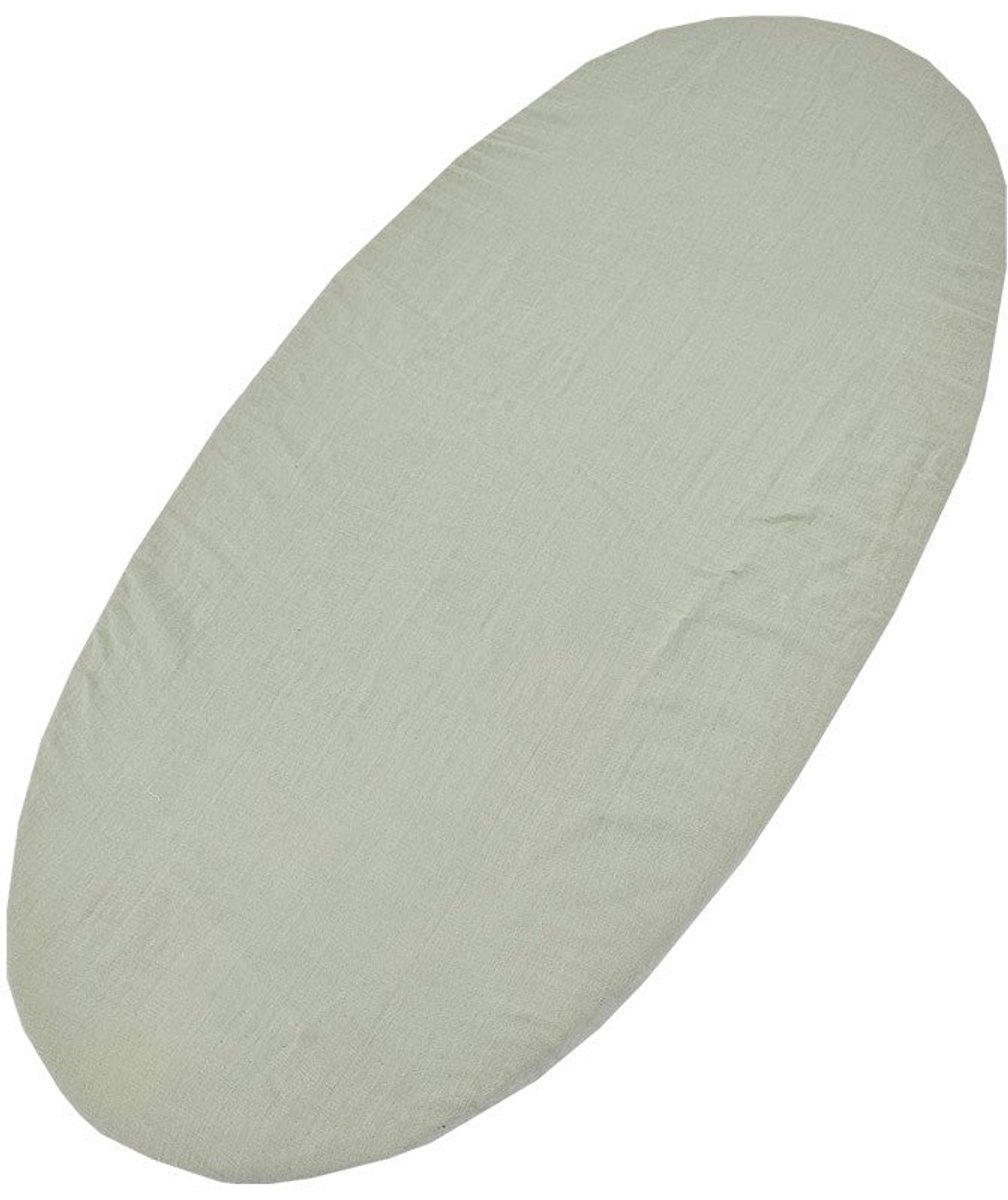 Muslin sheet with elastic band 40 x 80 cm MINT