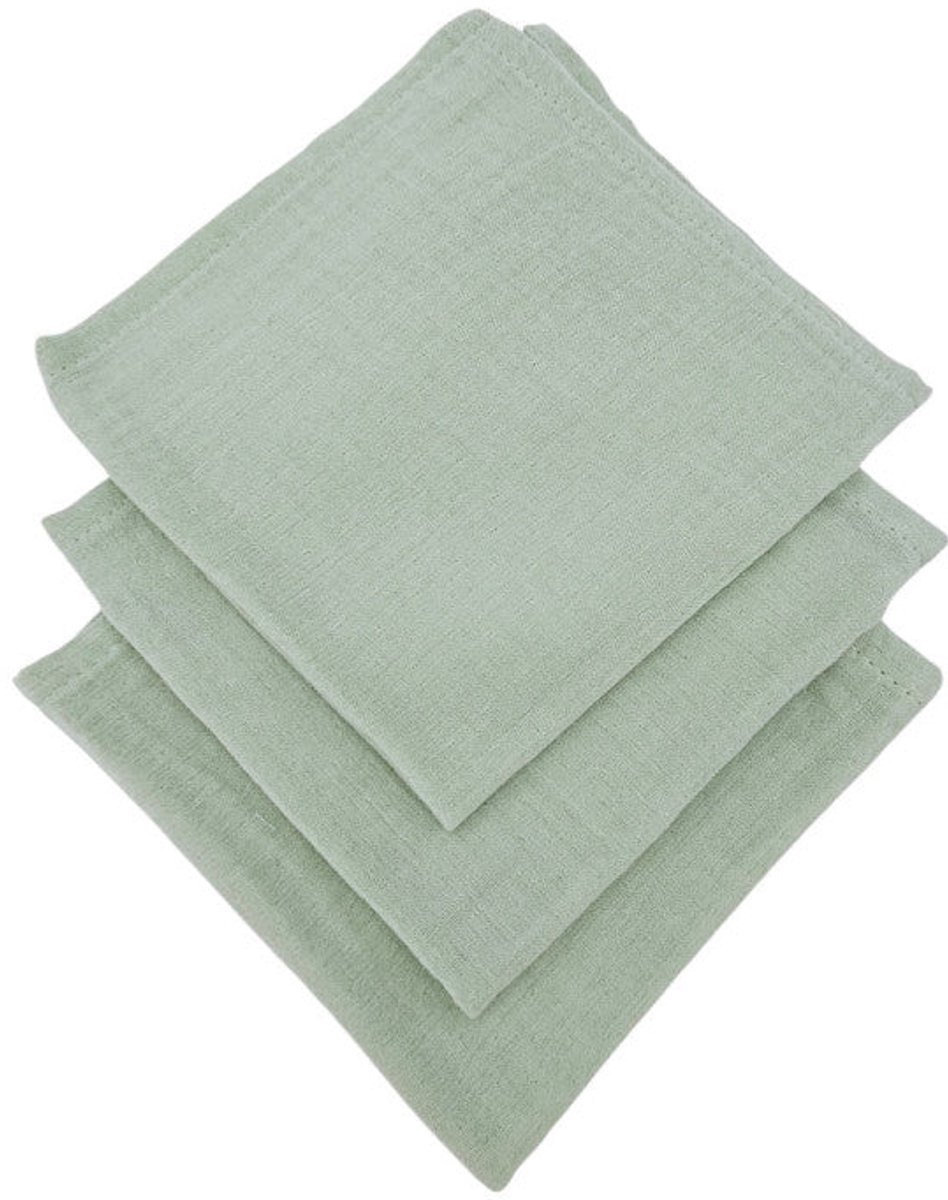 Muslin Nappies 30x30cm 3pcs. MINT