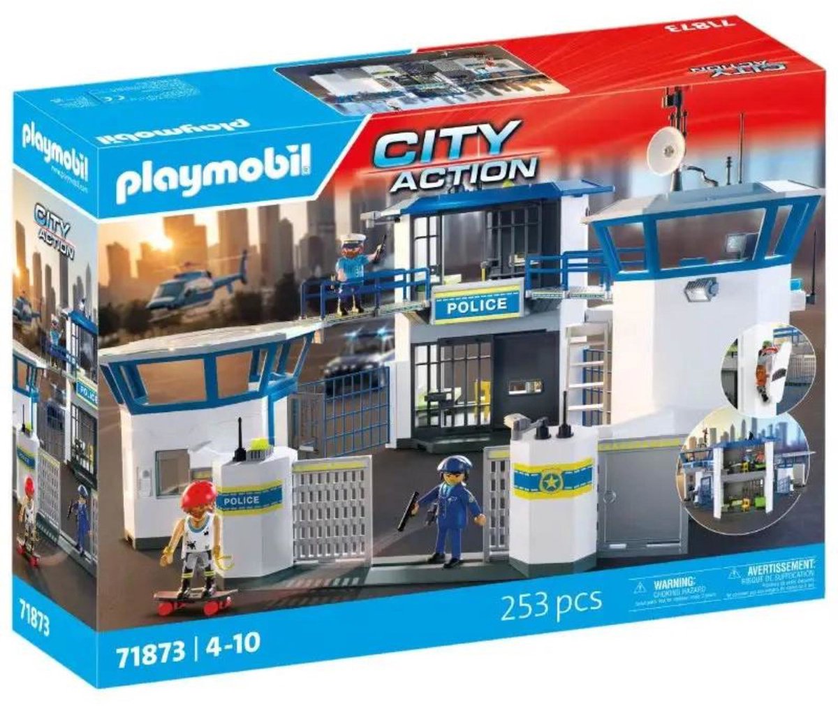 PLAYMOBIL Action Heroes - Politiecommandocentrum - Politiestuk speelgoed - Met speelfiguren & accessoires - 71873 — afbeelding 1