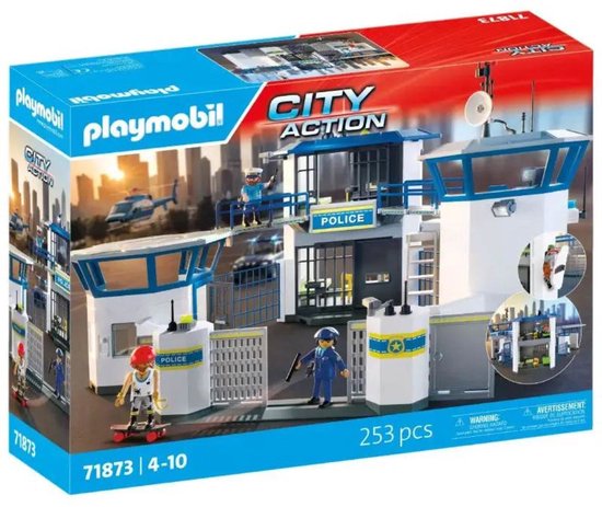 PLAYMOBIL Action Heroes - Politiecommandocentrum - Politiestuk speelgoed - Met speelfiguren & accessoires - 71873