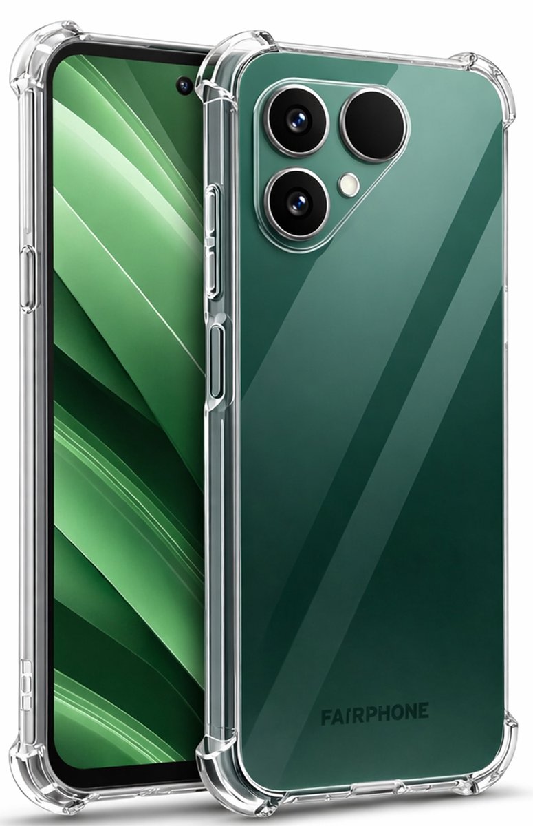 Hoesje geschikt voor Fairphone 6 - Shockproof Transparant Back Cover Case