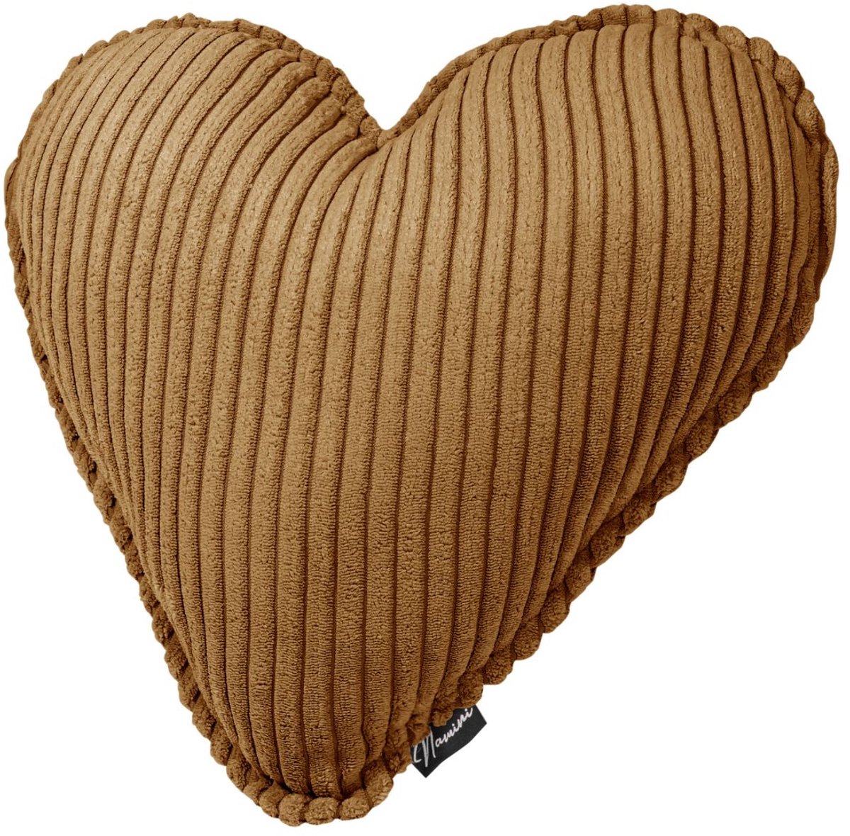 Namini Kussen | Kussentjes voor Kinderkamer & Woonkamer | Gevuld | Vloeistofafstotend | Volledig Uitwasbaar | Handgemaakt | Kussens | Sierkussen | Hart | Mosterdgeel | 40x40xcm