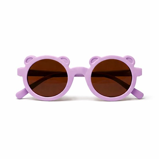 Meisjes zonnebril met Berenoortjes - Rond - UV Bescherming - Flexibel - 2-6 Jaar - Roze van Merkloos — afbeelding 3