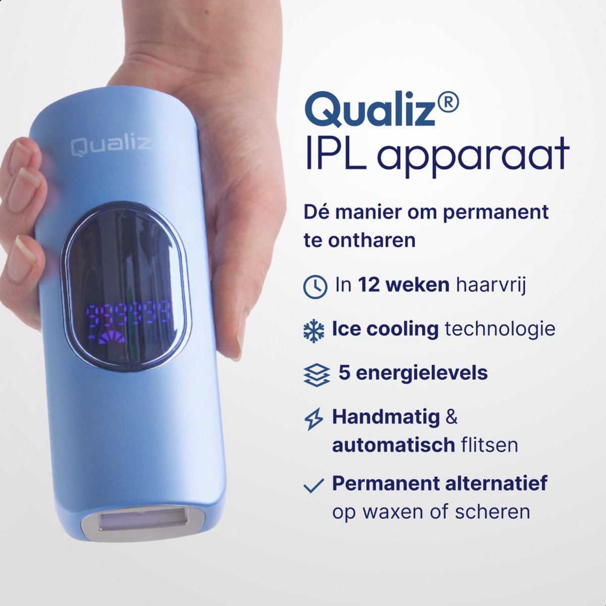 Qualiz IPL Laser Ontharingsapparaat - Ice Cooling thumbnail 2