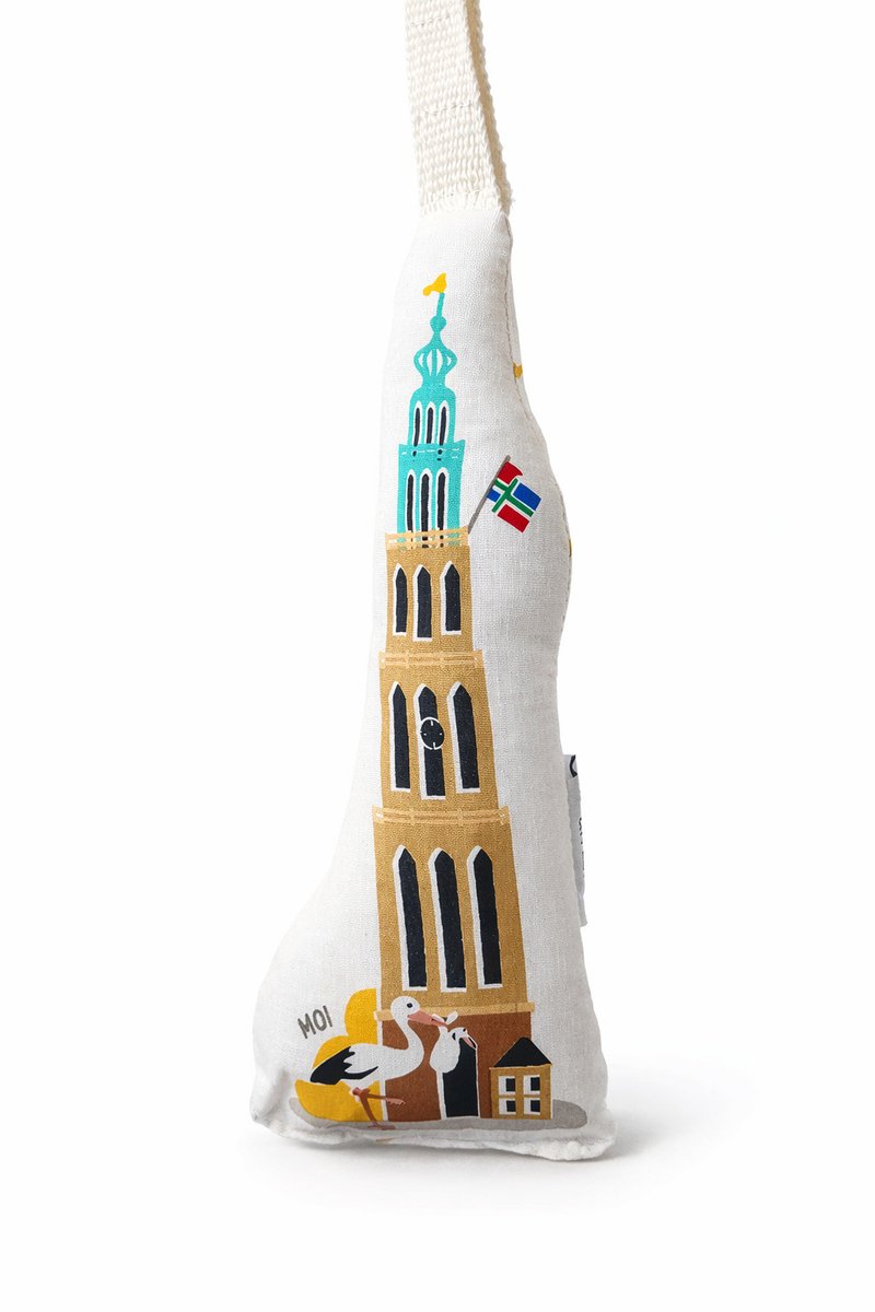 Baby Speelgoed Knisper – Martinitoren – Kraamcadeau – Duurzaam – Gerecycled Katoen – 0+ maanden