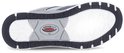 Zool van een lichte blauwe Gabor Rollingsoft sneaker met donkerblauwe rand en logo.