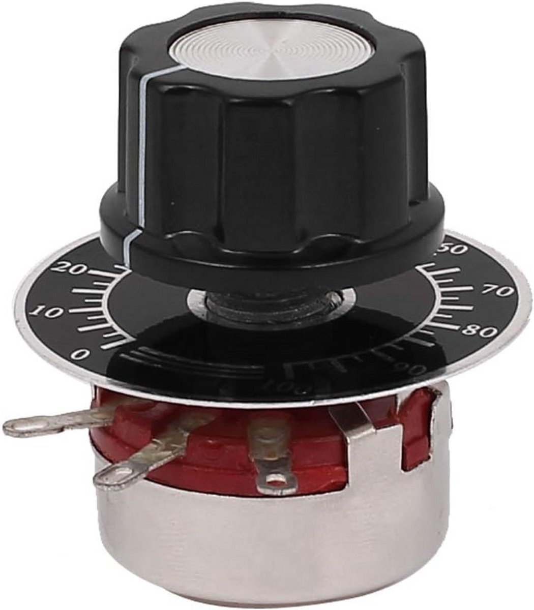 4.7k Ohm Draaiknop Potentiometer met Schakelaar Carbon Film 2W