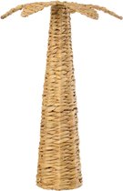 J-Line decoratie Palmboom Waterhyacint - ijzer/papier - naturel - large