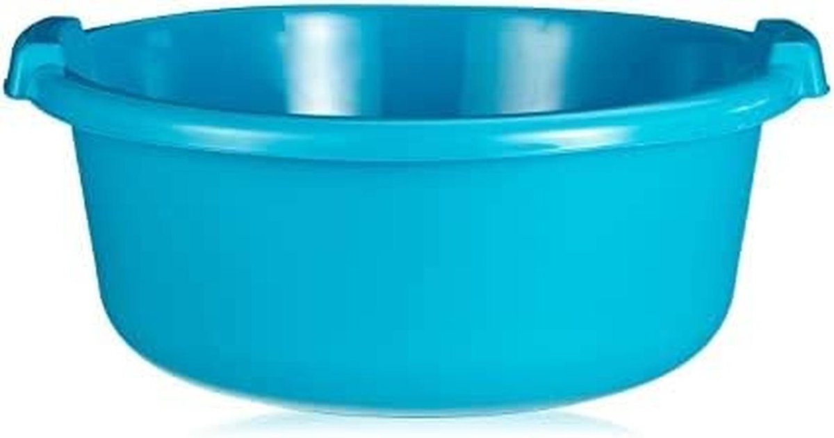 Grote Ronde Kom 30 Liter Blauw - Geschikt voor Wassen en Opslag