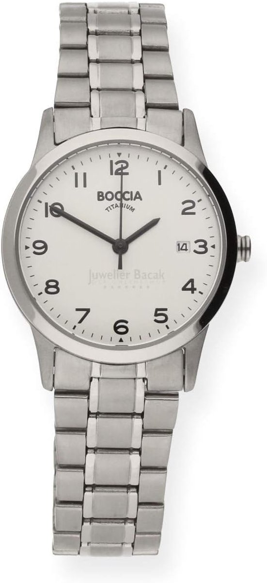 Dameshorloge - Armbandhorloge - Dagelijks gebruik - Nikkelvrij titanium - 33 mm - Zilverkleurig