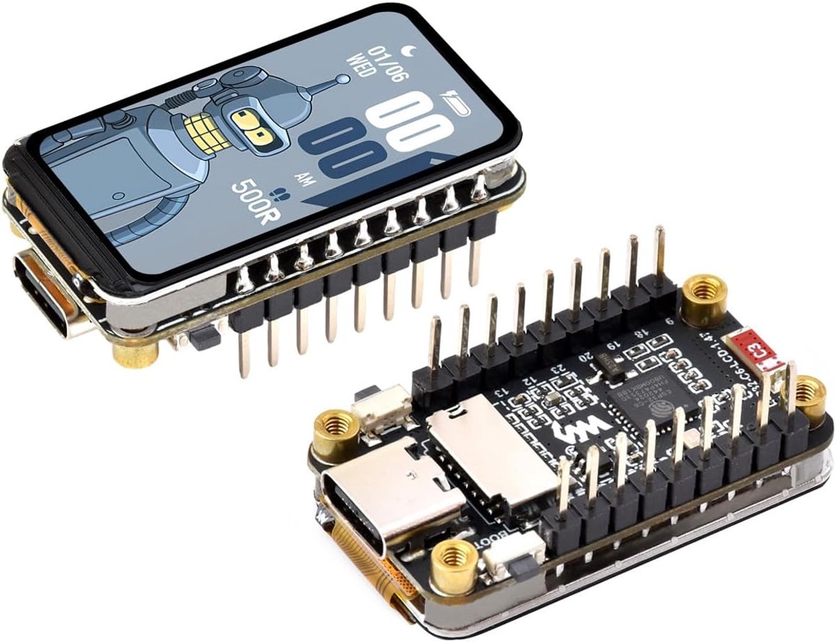 Ontwikkelbord LCD-scherm - Microcontroller Display - HMI Toepassingen - Wi-Fi 6 Bluetooth 5 - 1.47 inch - 262K Kleuren