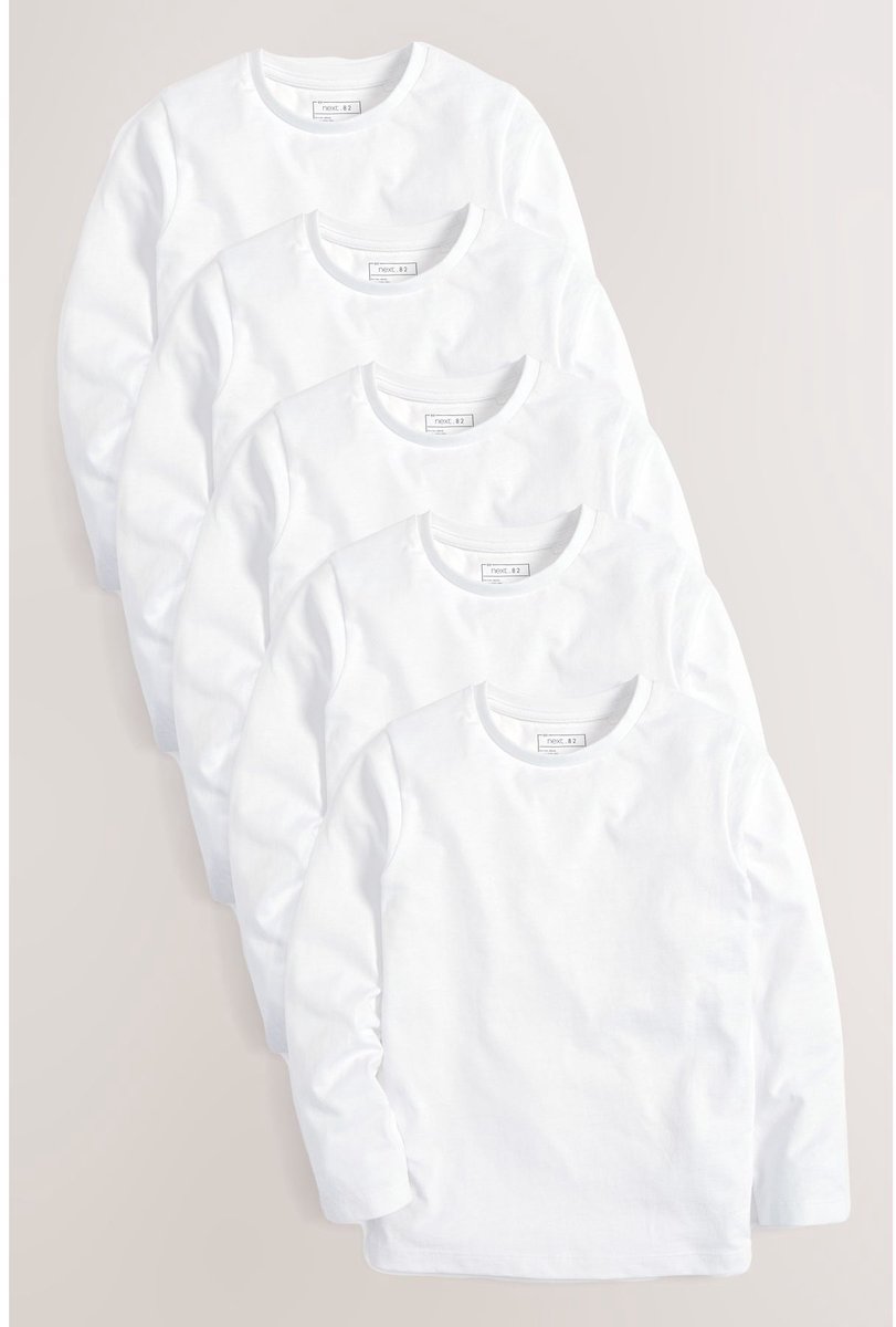 Next - Jongens - T-shirts met lange mouwen - Wit
