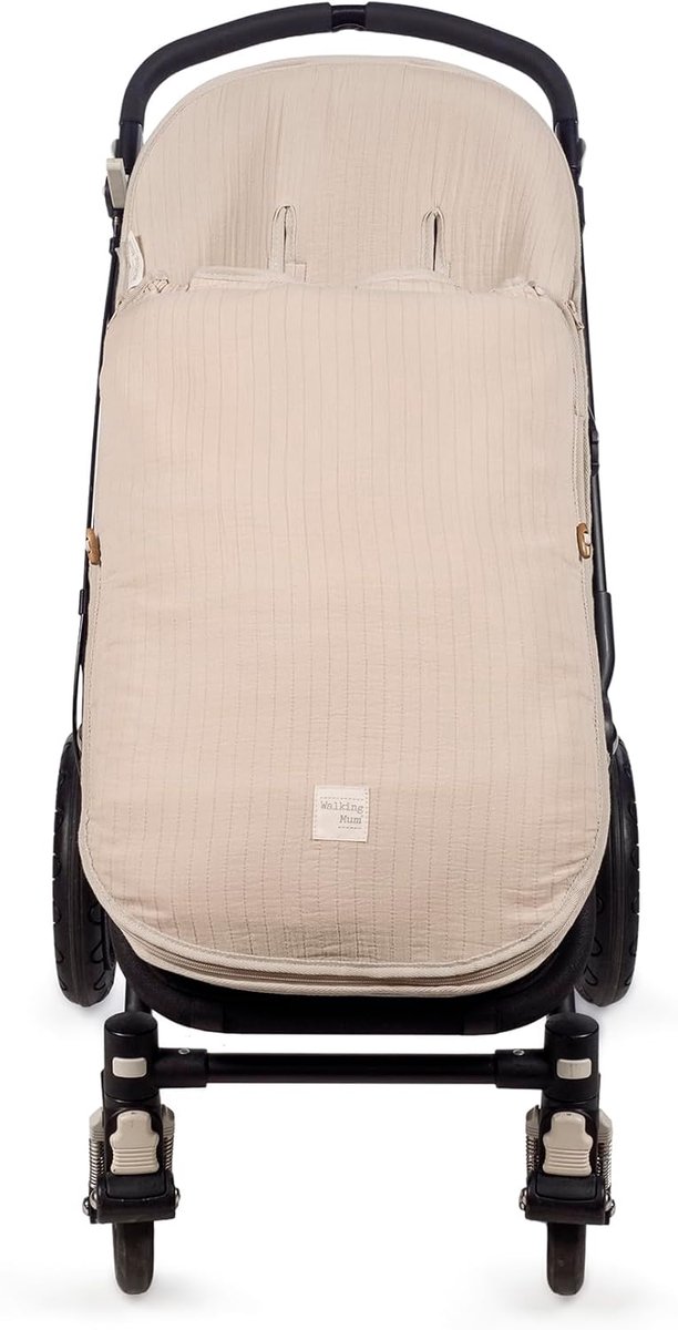 Baby Voetenzak - Baby Slaapzak - Kinderwagen Comfort - Gerecycled Katoen - 47 x 90 cm - Abrikoos
