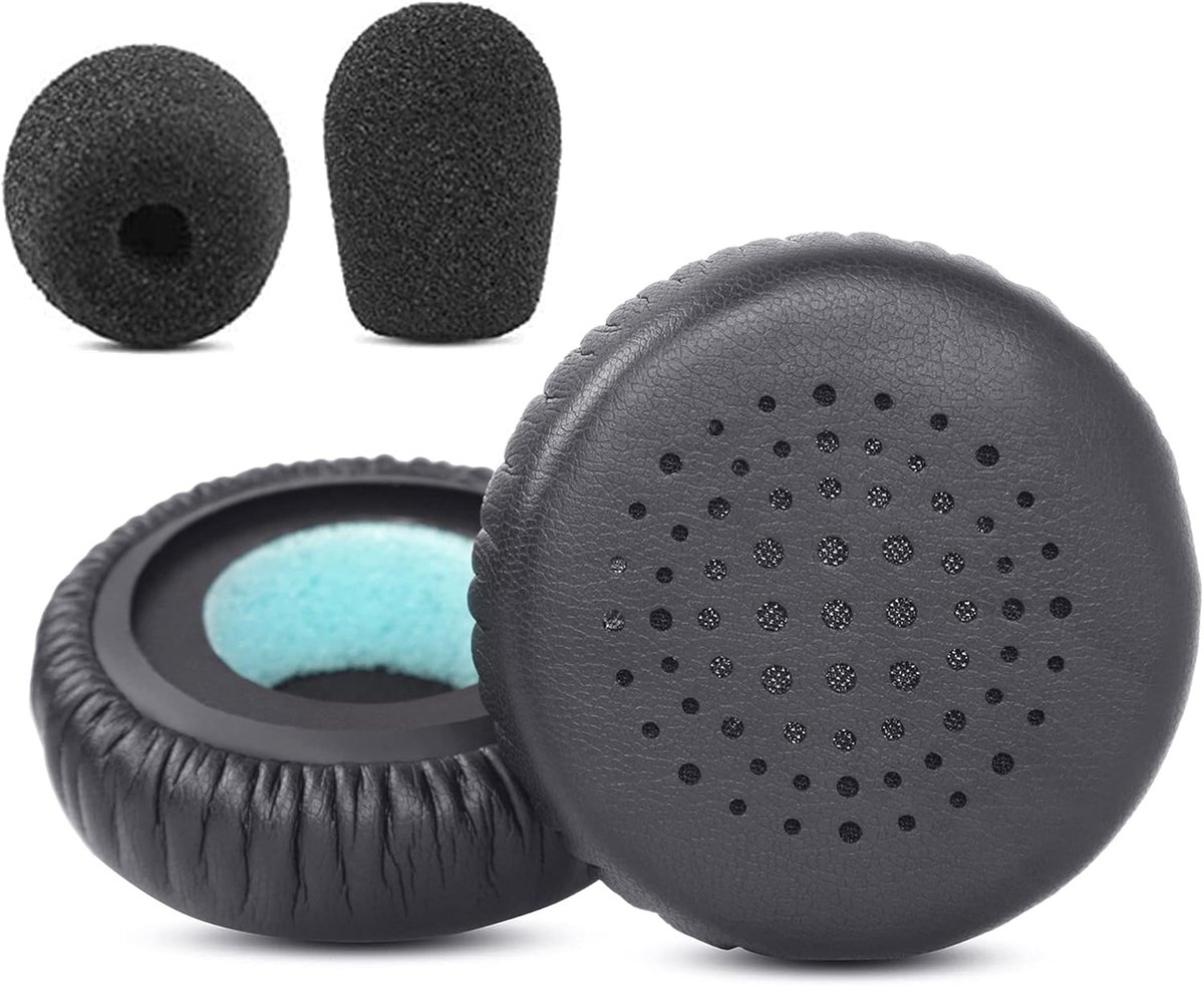 Vervangende Oorkussens - Hoofdtelefoon Covers - Headset Reparatie - Traagschuim Comfort - Standaard Maat - Zwart