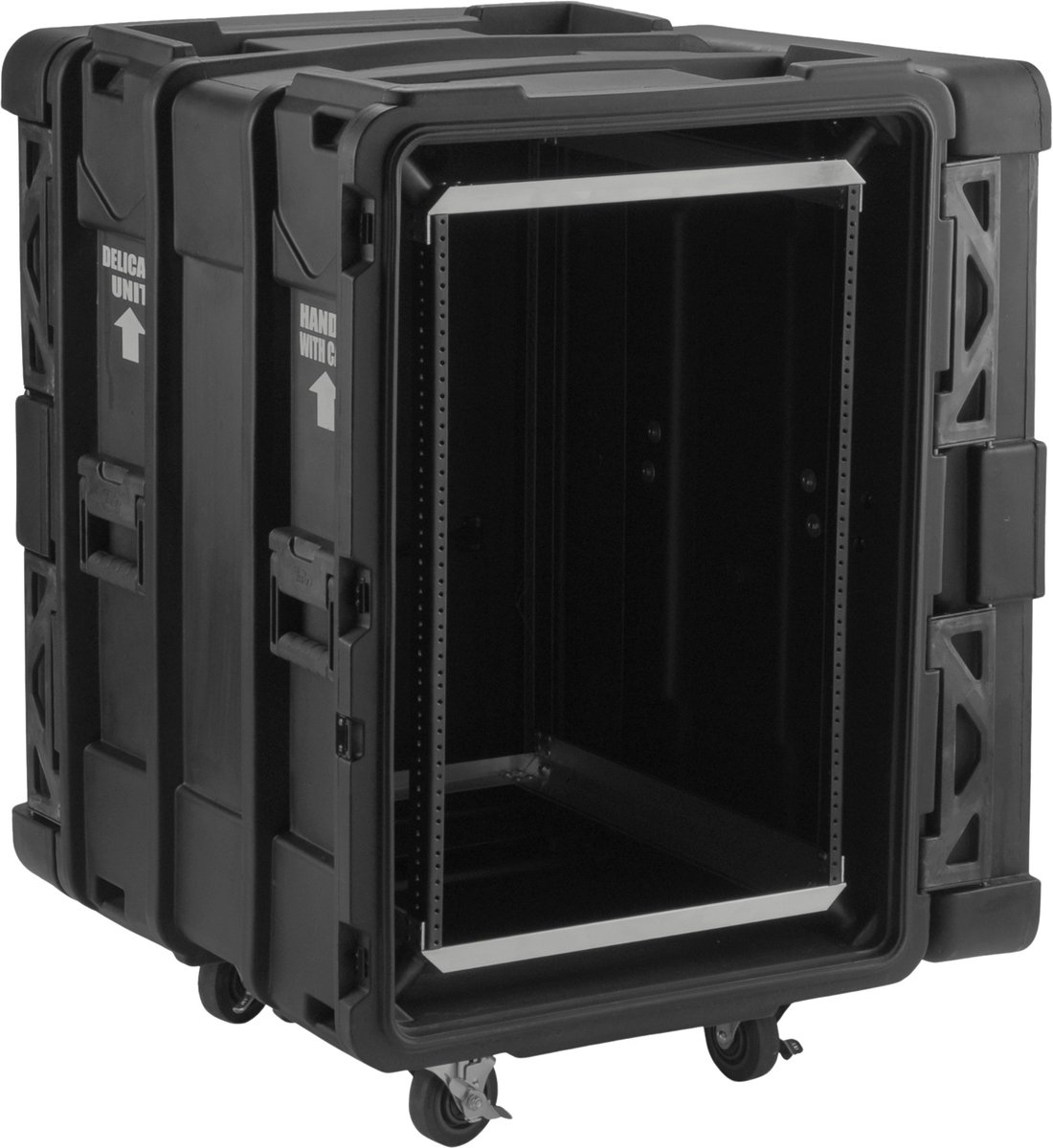 SKB - rSeries - 16U Shock Rack - Zwart - 24-inch diep - met Wielen