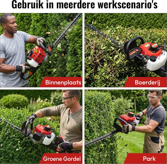 CONENTOOL Benzine Heggenschaar - 22.5 cc 2-takt Motor - 60 cm Zwaardlengte - Ergonomisch Design van Merkloos	 — afbeelding 5