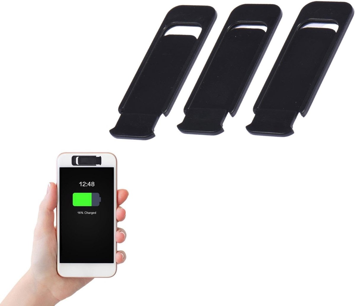 Webcam Cover - Camera Afdekking - Digitale Privacy - Ultradun Ontwerp - 907 gram - Zwart