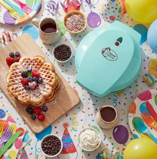 Bestron Wafelijzer - ASW217M - 700W - 5 hartvormige wafels - Anti aanbaklaag - Mint - 5 jaar garantie van Bestron — afbeelding 5