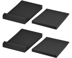 Kraftverdia® Akoestisch Schuim Isolatiepad voor Studio Monitors - 2 Stuks - Maximaal 20 x 14cm - Hoge Dichtheid Schuim Vermindert Trillingen -Ideaal voor Luidsprekerisolatie, Monitorisolatie, Geluidsabsorberend en Studiomateriaal