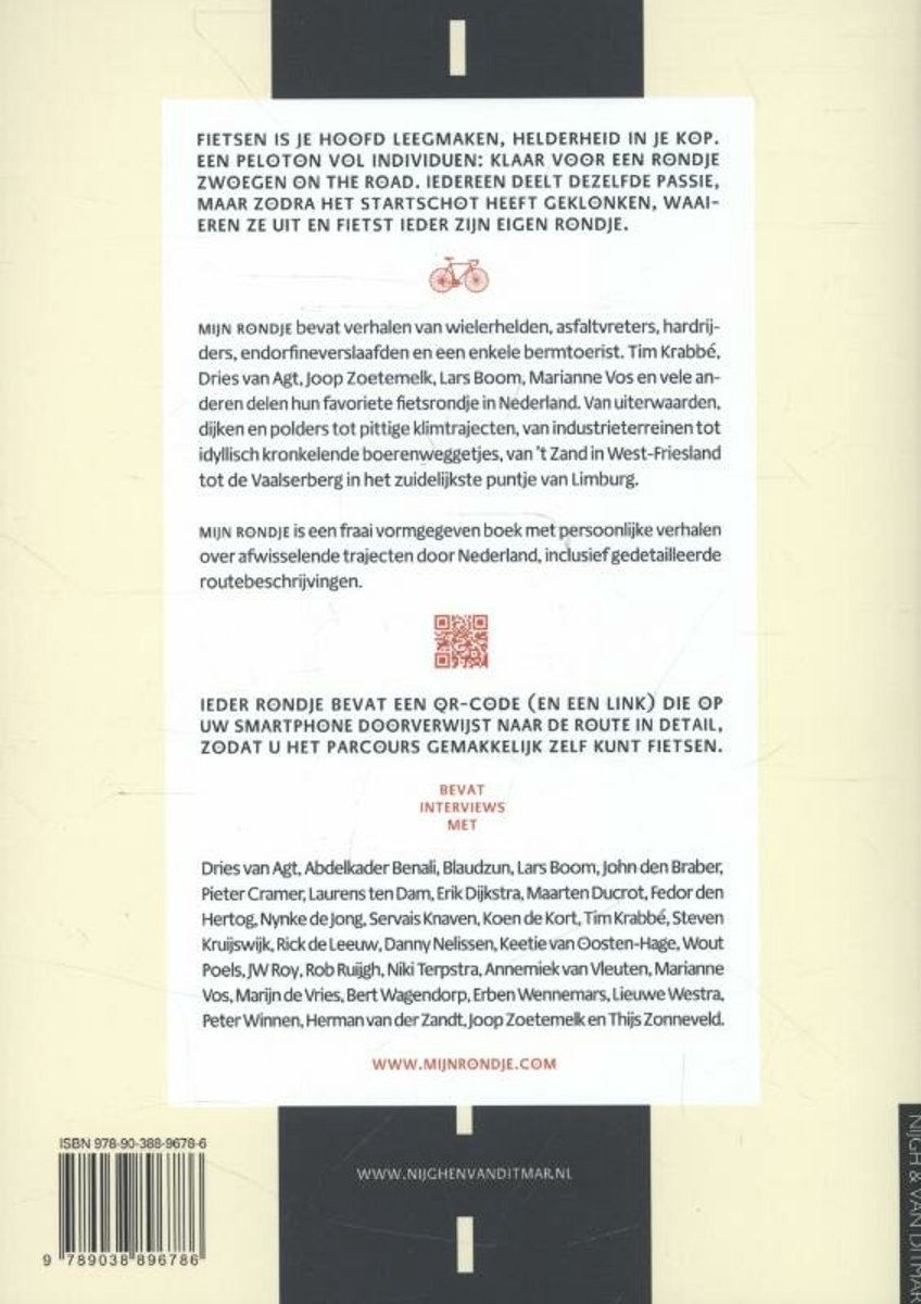 Mijn rondje - back cover