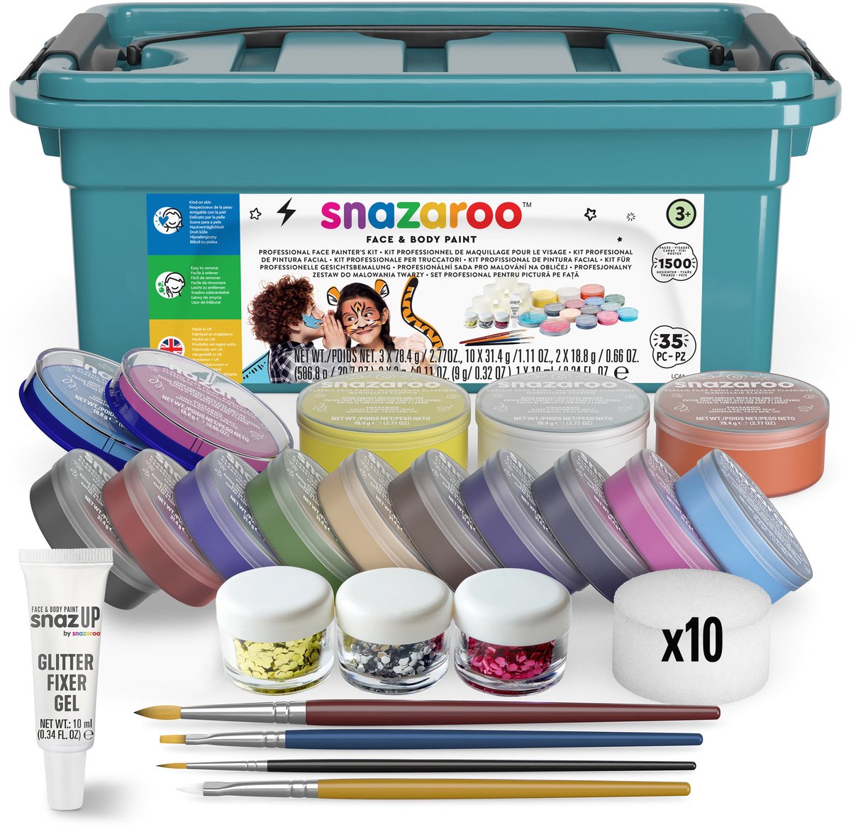 Snazaroo 1172249 Professioneel Face Painting Kit