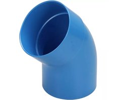 Wavin Ventiza bocht 45 graden PVC rond met diameter 125 mm M/S