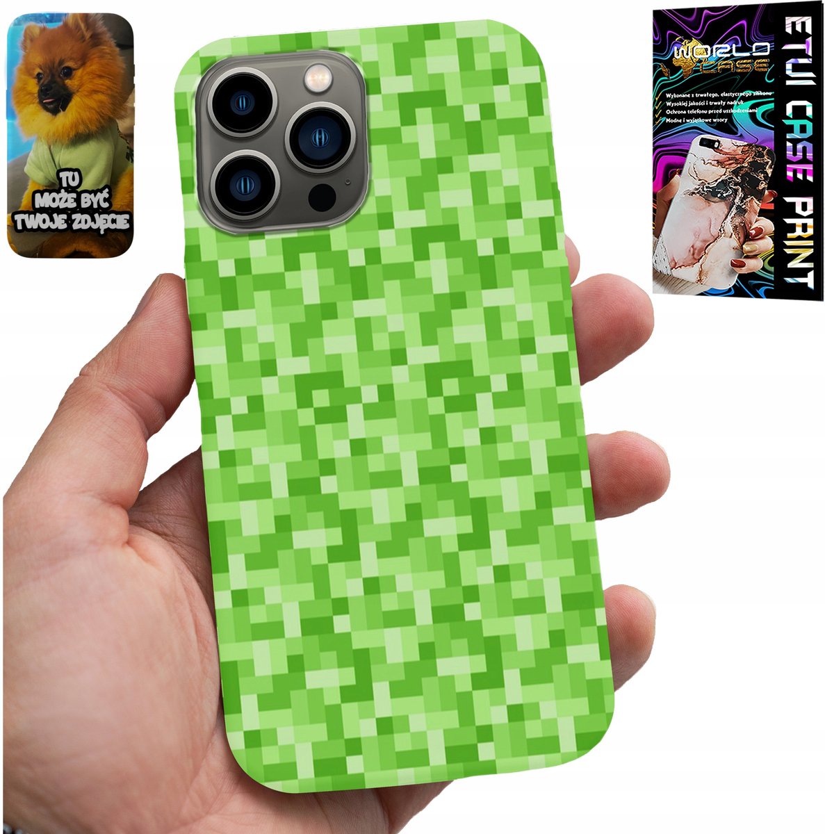 IPHONE 13 PRO HOESJE - SPELPATRONEN UIT DE GAME PIXEL PIXELS ACHTERKANT