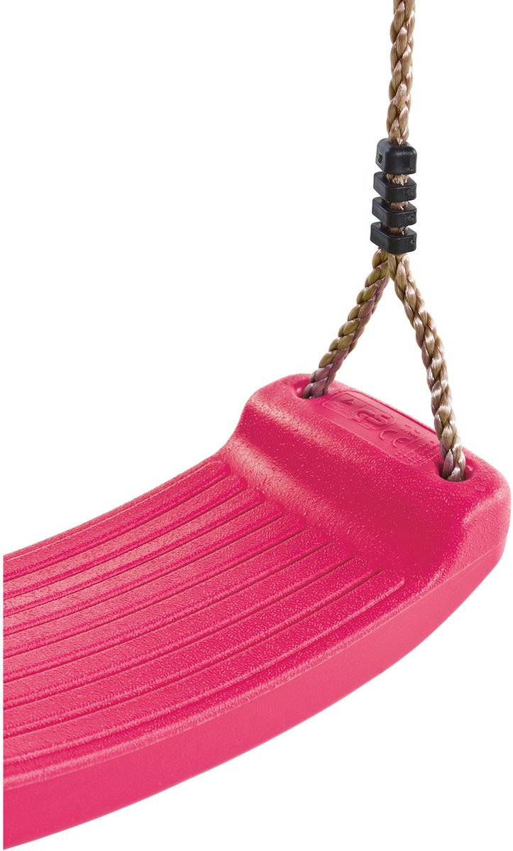 KBT schommelzitje geblazen kunststof PP touw roze — afbeelding 5