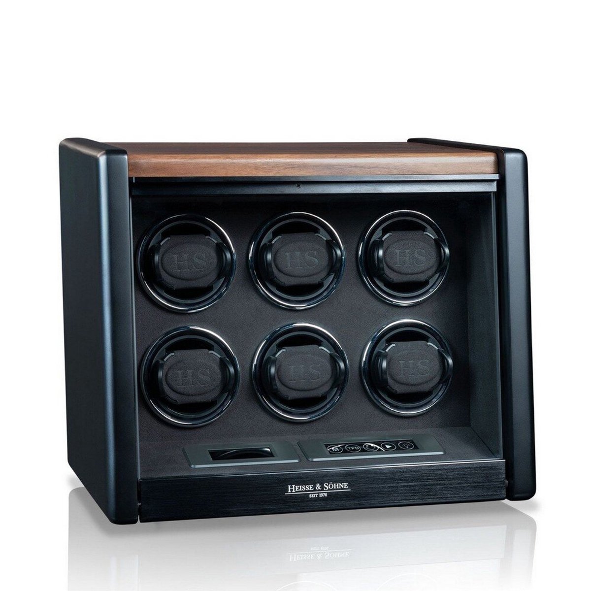 Heisse Söhne - 70019-221.32 - Horlogeopwinder - voor 6 horloges - Madrid 6 - Natuurlijk licht eiken
