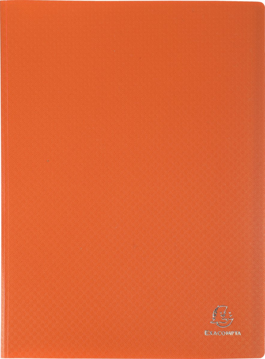Exacompta 20x OPAK showalbum PP 5/10e - heldere tassen - 20 tassen - 40 zichten - A4 - Oranje - 88224E