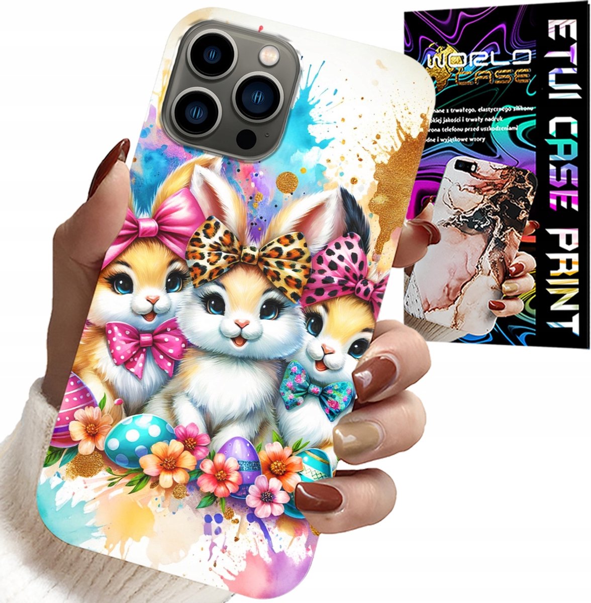 HOESJE VOOR IPHONE 12 PRO - KONIJNTJES, KERST, KONIJN, PASEN
