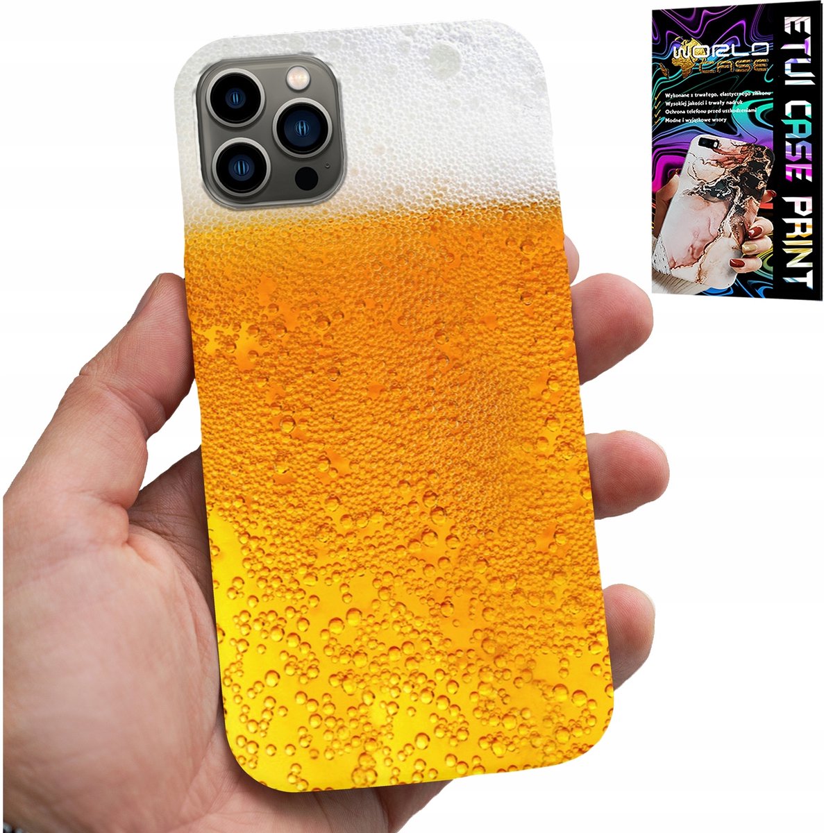 Hoesje voor iPhone 13 Pro Max - Bier, biermok-patroon voor mannen