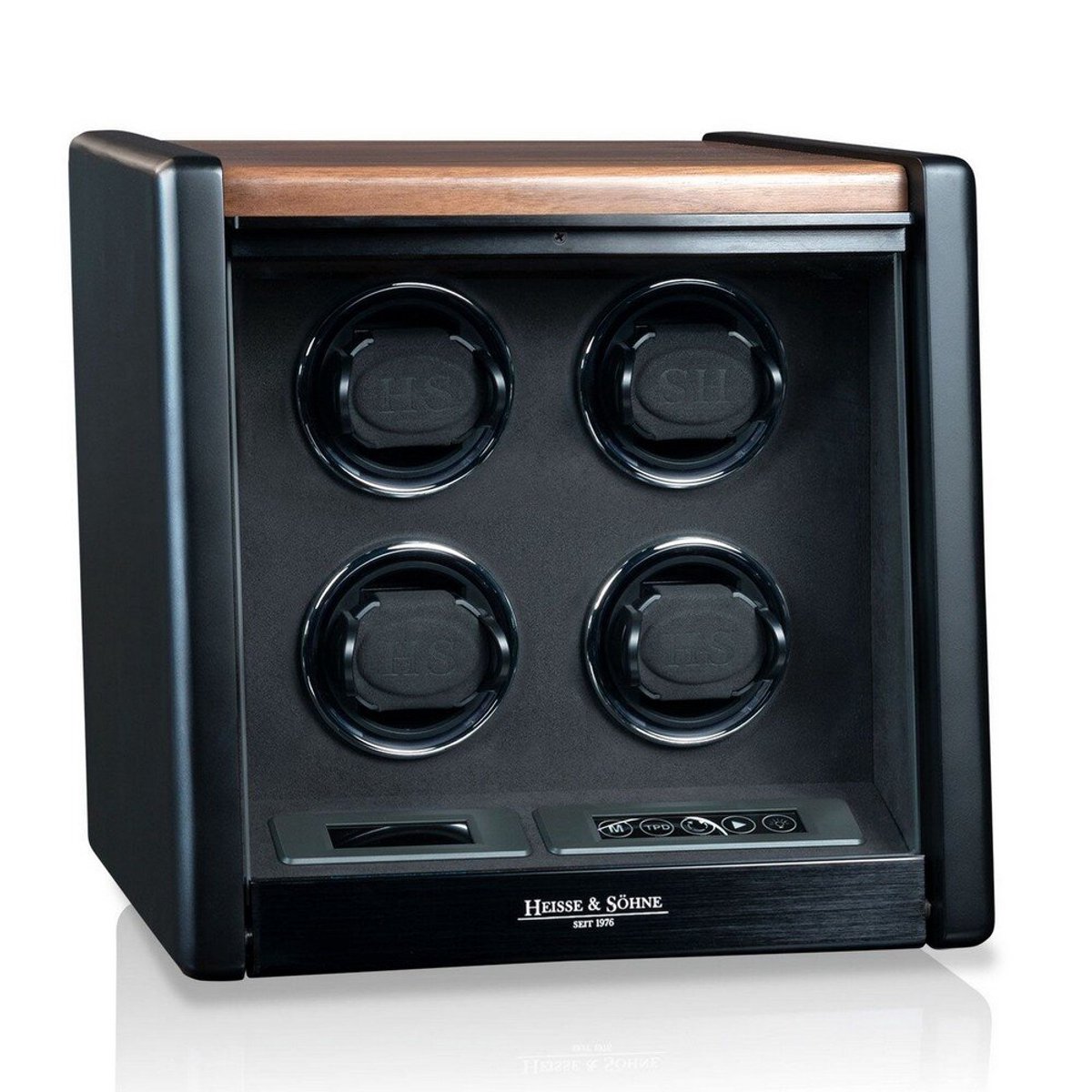 Heisse Söhne - 70019-220.32 - Horlogeopwinder - voor 4 horloges - Madrid 4 - Natuurlijk licht eiken